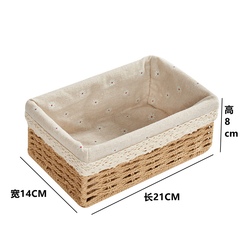 Face Mask Storage Box - سلة تخزين يابانية منسوجة من الخيزران،