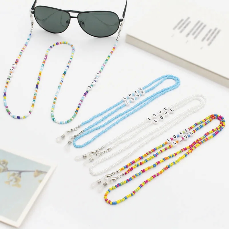 Mask Chain Holder - حبل نظارات شمسية بحروف فخارية ناعمة