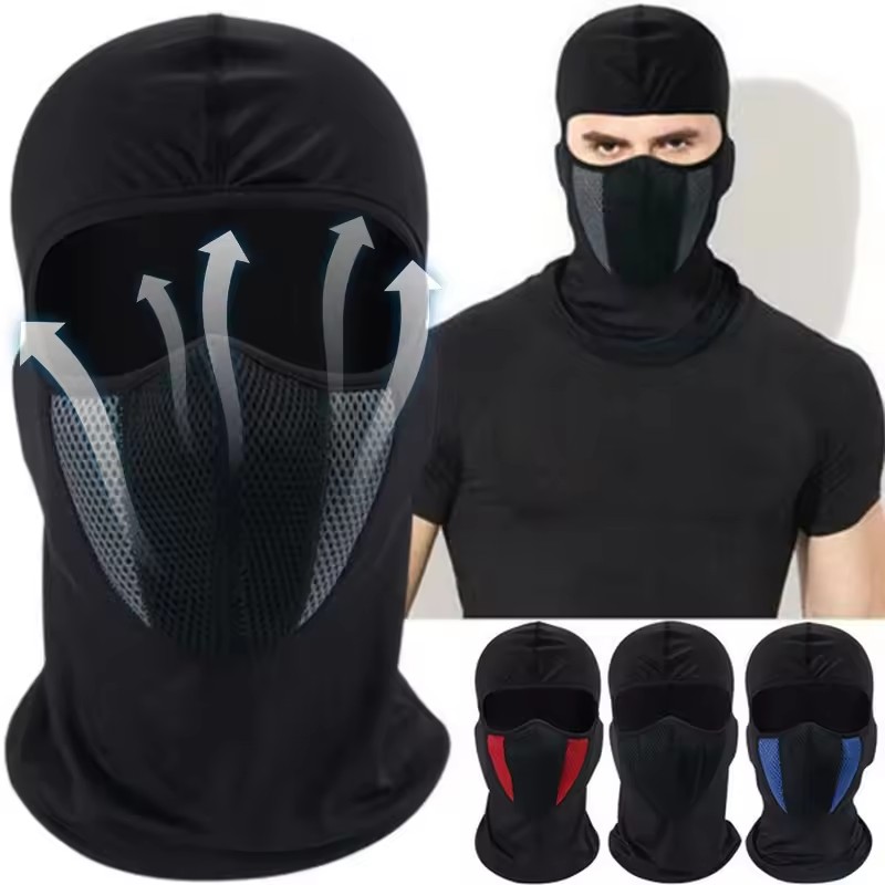 كامل الوجه قناع الدراجات يندبر - مراجعة Sports Mask Breathable وسعره